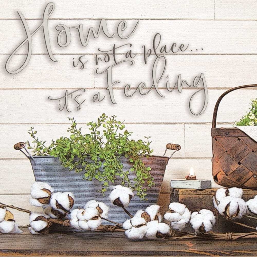 Home is not a Place 2 White Framed Print Wall Art - Homeroots - Flyclothing LLC