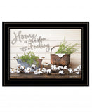 Home is not a Place 3 Black Framed Print Wall Art - Homeroots
