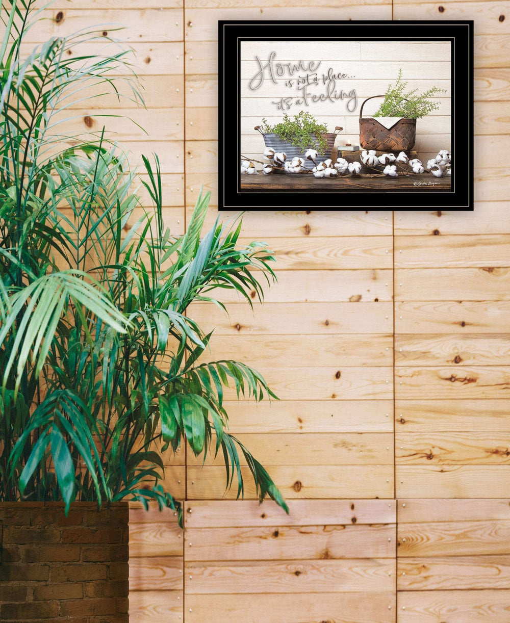 Home is not a Place 3 Black Framed Print Wall Art - Homeroots - Flyclothing LLC