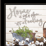 Home is not a Place 3 Black Framed Print Wall Art - Homeroots
