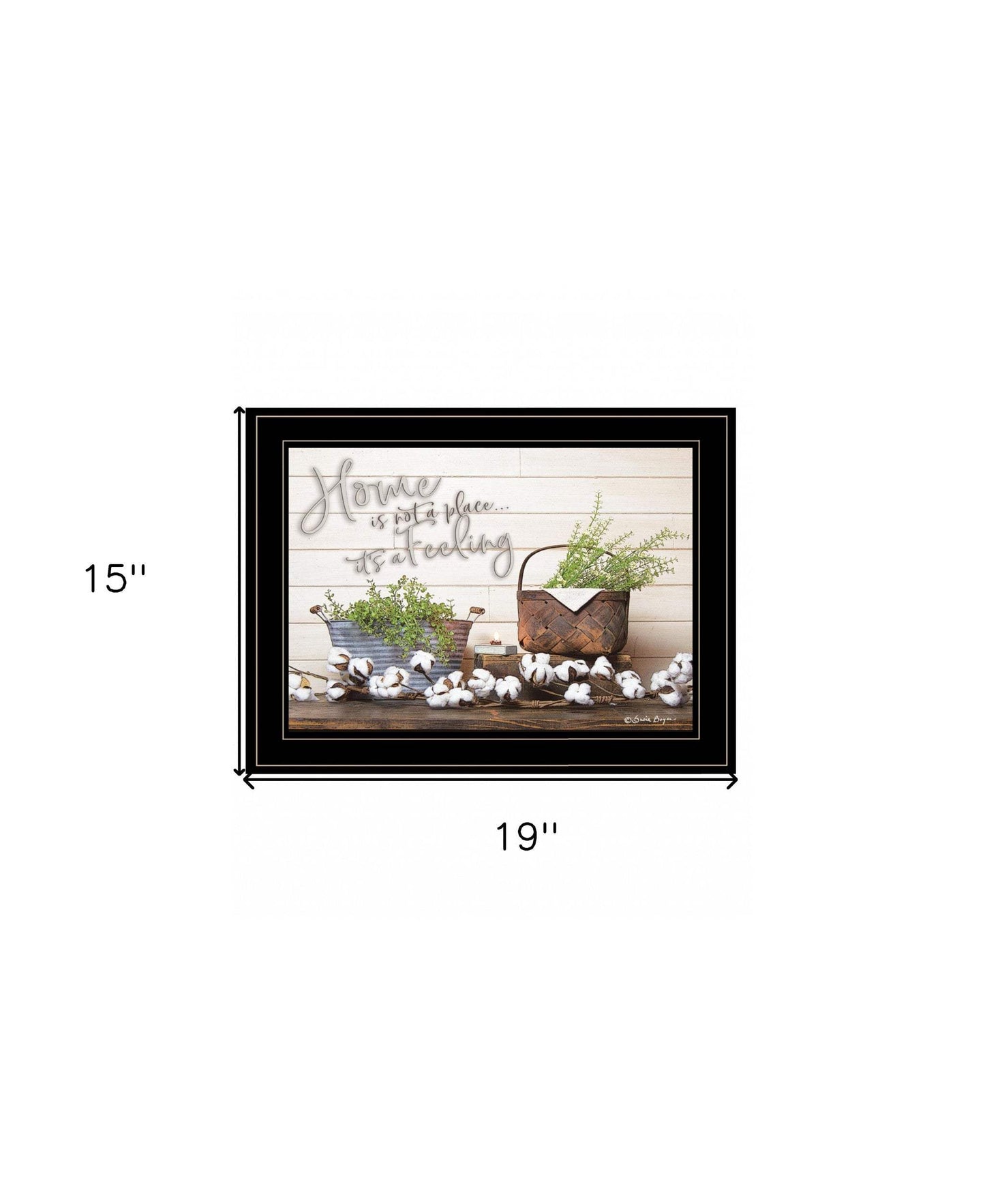 Home is not a Place 3 Black Framed Print Wall Art - Homeroots - Flyclothing LLC