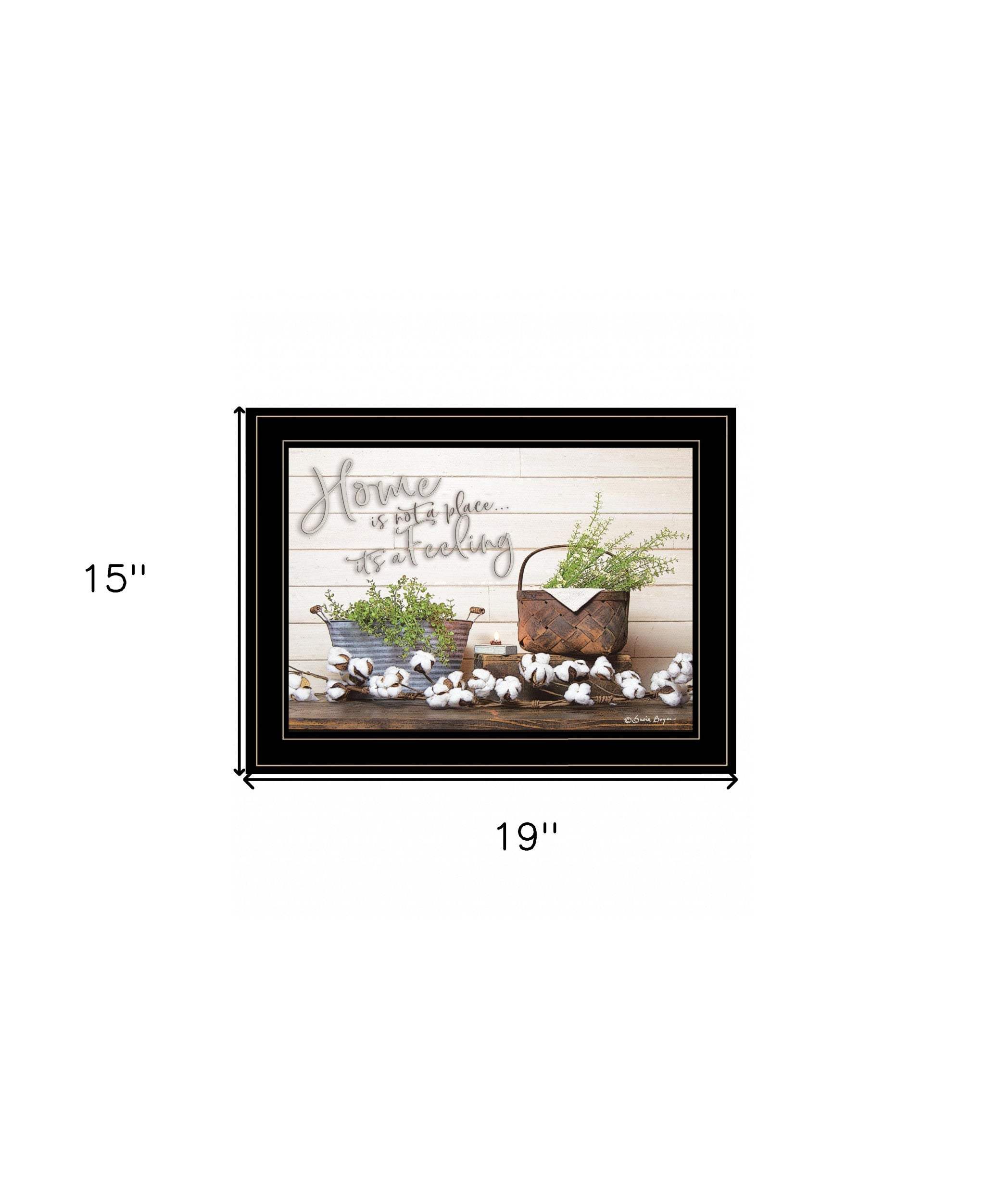 Home is not a Place 3 Black Framed Print Wall Art - Homeroots - Flyclothing LLC