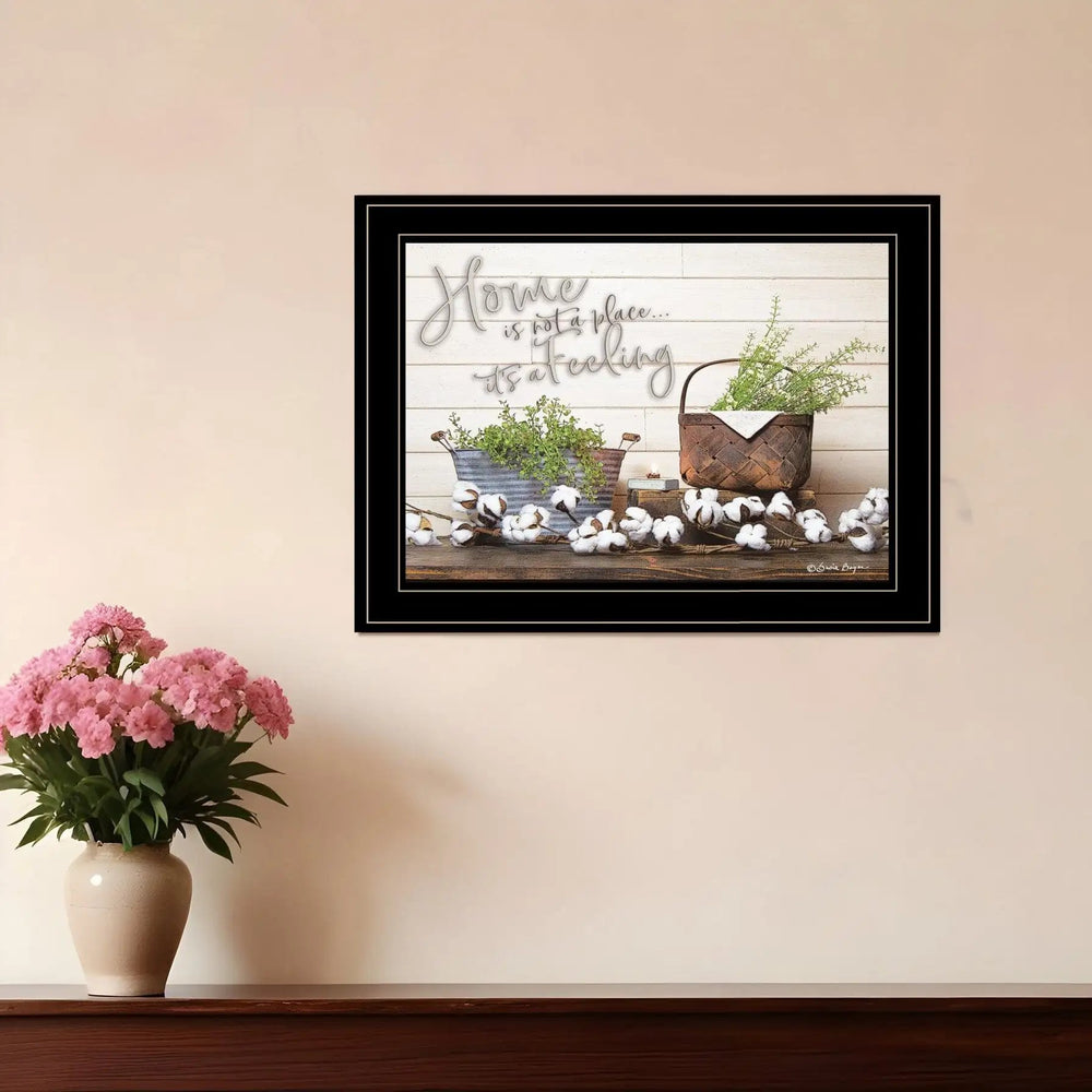 Home is not a Place 3 Black Framed Print Wall Art - Homeroots