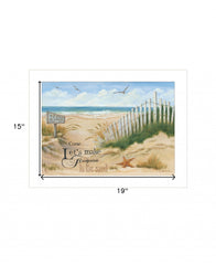 Footprint 1 White Framed Print Wall Art - Homeroots