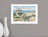 Beach Cottage II 1 White Framed Print Wall Art - Homeroots - Flyclothing LLC