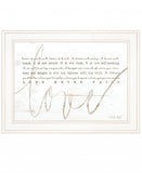 Love Never Fails 2 White Framed Print Wall Art - Homeroots