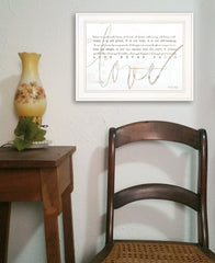 Love Never Fails 2 White Framed Print Wall Art - Homeroots
