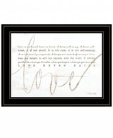 Love Never Fails 3 Black Framed Print Wall Art - Homeroots - Flyclothing LLC