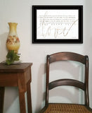 Love Never Fails 3 Black Framed Print Wall Art - Homeroots