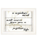 Positive Life 2 White Framed Print Wall Art - Homeroots