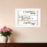 Positive Life 2 White Framed Print Wall Art - Homeroots