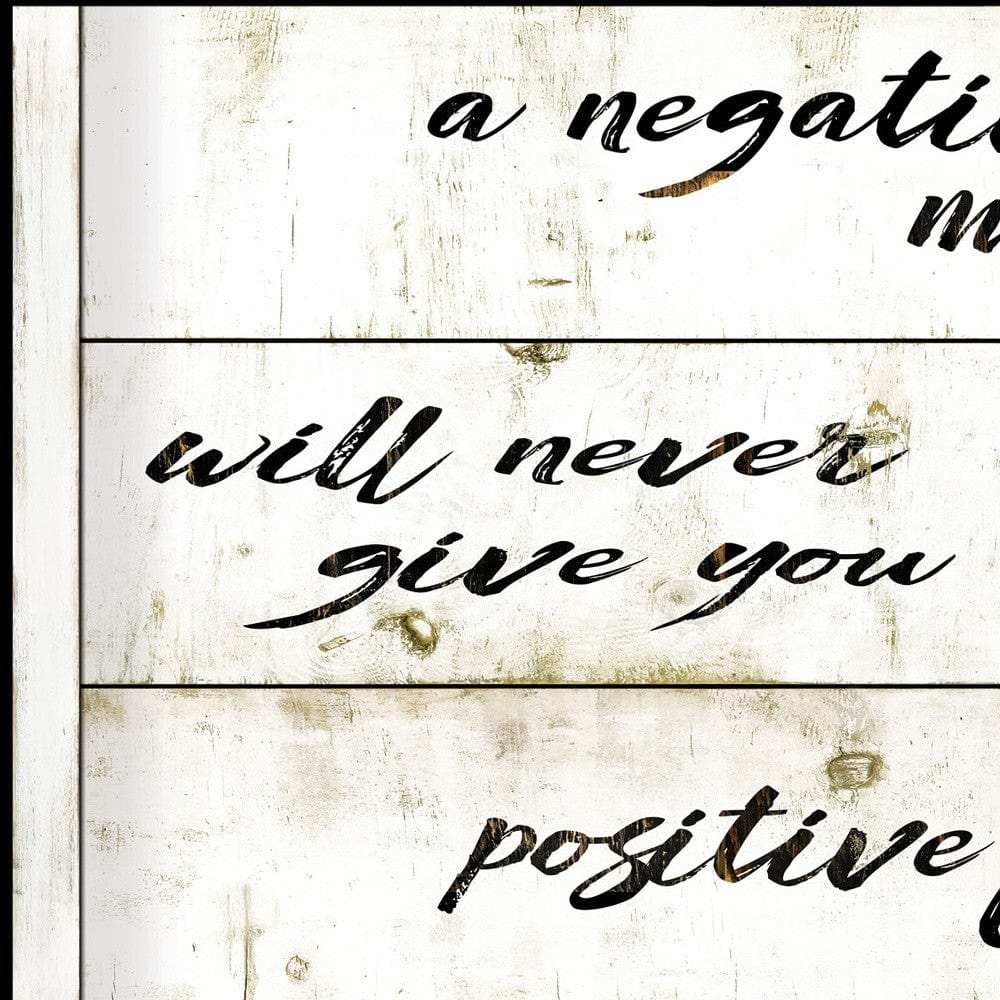 Positive Life 3 Black Framed Print Wall Art - Homeroots - Flyclothing LLC