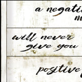 Positive Life 3 Black Framed Print Wall Art - Homeroots