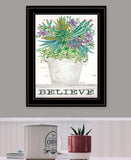 Believe Succulents 3 Black Framed Print Wall Art - Homeroots - Flyclothing LLC