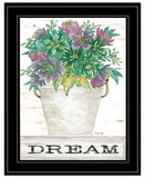 Dream Succulents 3 Black Framed Print Wall Art - Homeroots