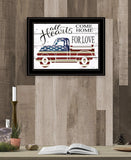All Hearts Come Home for Love Truck 3 Black Framed Print Wall Art - Homeroots - Flyclothing LLC