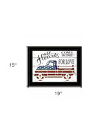 All Hearts Come Home for Love Truck 3 Black Framed Print Wall Art - Homeroots - Flyclothing LLC