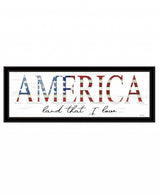 America Land that I Love 2 Black Framed Print Wall Art - Homeroots - Flyclothing LLC