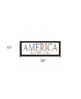 America Land that I Love 2 Black Framed Print Wall Art - Homeroots - Flyclothing LLC