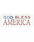 God Bless America 5 White Framed Print Wall Art - Homeroots