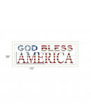 God Bless America 5 White Framed Print Wall Art - Homeroots - Flyclothing LLC