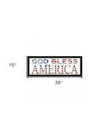 God Bless America 6 Black Framed Print Wall Art - Homeroots - Flyclothing LLC