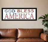 God Bless America 6 Black Framed Print Wall Art - Homeroots