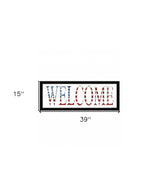 Patriotic Welcome 2 Black Framed Print Wall Art - Homeroots - Flyclothing LLC