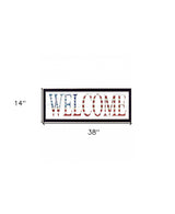Patriotic Welcome 3 Black Framed Print Wall Art - Homeroots - Flyclothing LLC