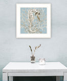 Coral Seahorse I 2 White Framed Print Wall Art - Homeroots