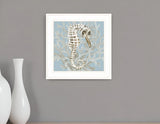 Coral Seahorse I 2 White Framed Print Wall Art - Homeroots