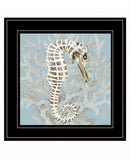 Coral Seahorse I 3 Black Framed Print Wall Art - Homeroots