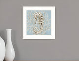 Coral Seahorse II 2 White Framed Print Wall Art - Homeroots