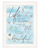 Life is Like 2 White Framed Print Wall Art - Homeroots - Flyclothing LLC