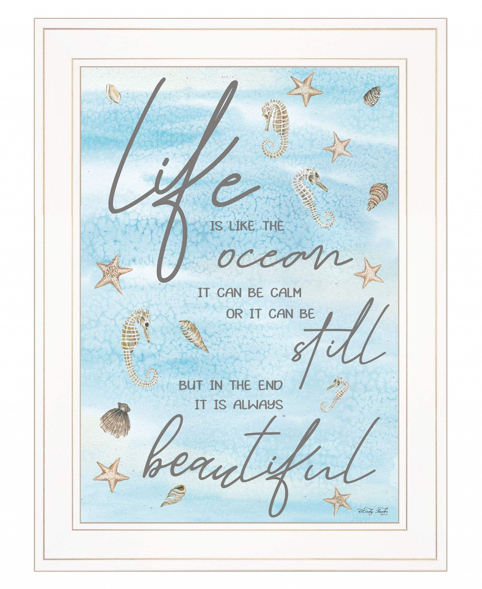 Life is Like 2 White Framed Print Wall Art - Homeroots - Flyclothing LLC