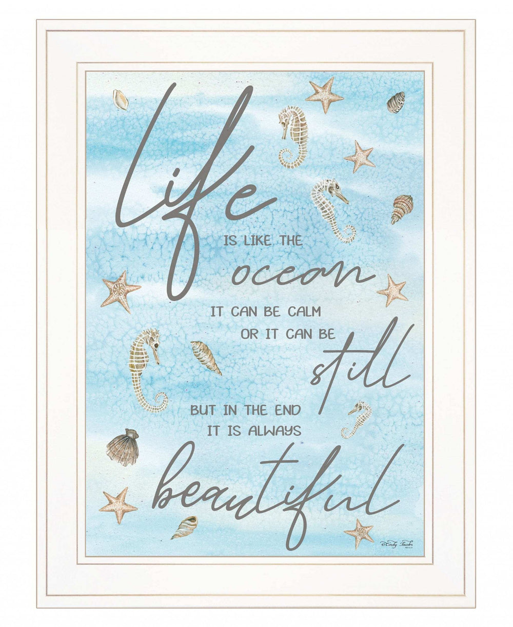 Life is Like 2 White Framed Print Wall Art - Homeroots - Flyclothing LLC