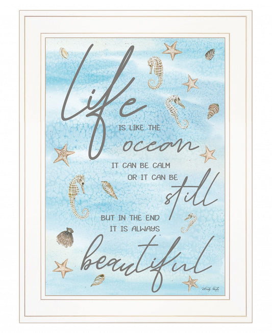Life is Like 2 White Framed Print Wall Art - Homeroots