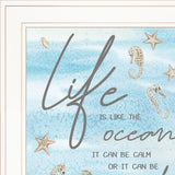 Life is Like 2 White Framed Print Wall Art - Homeroots