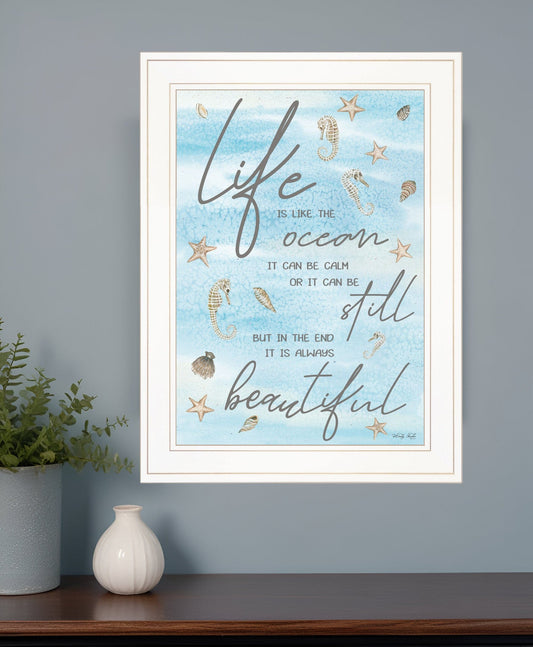 Life is Like 2 White Framed Print Wall Art - Homeroots