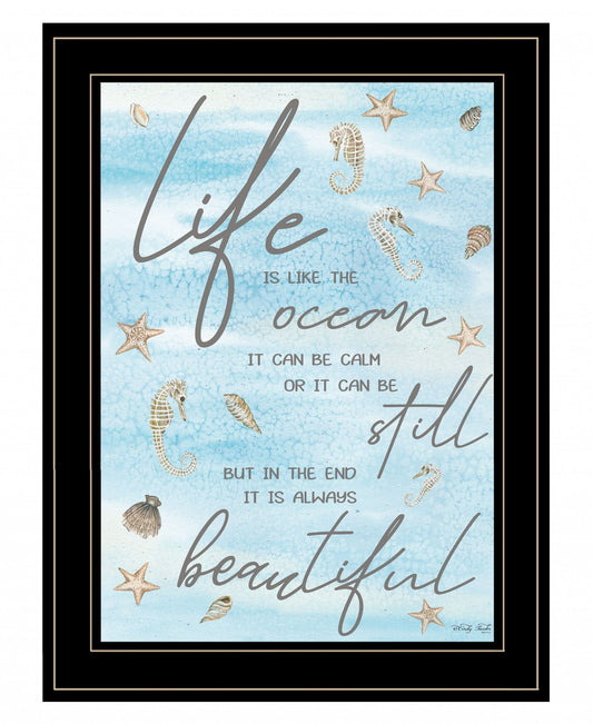 Life is Like 3 Black Framed Print Wall Art - Homeroots