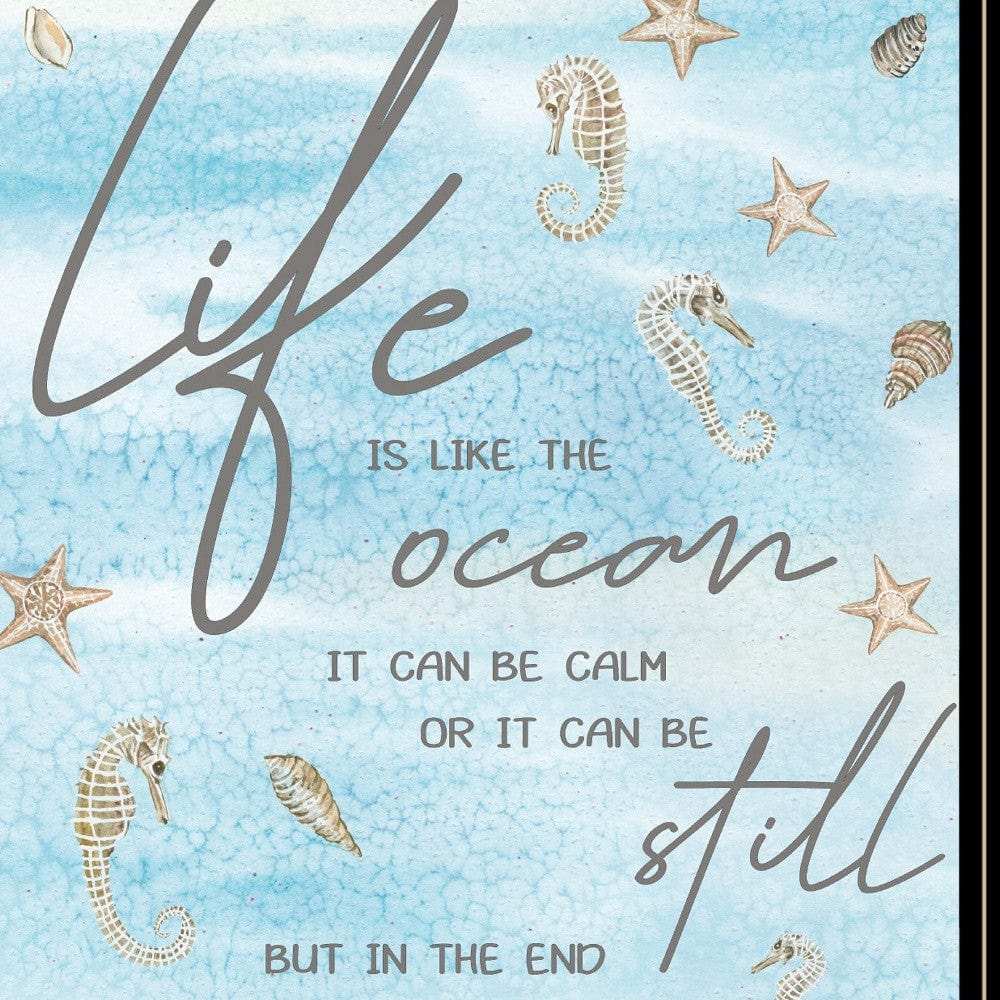 Life is Like 3 Black Framed Print Wall Art - Homeroots - Flyclothing LLC