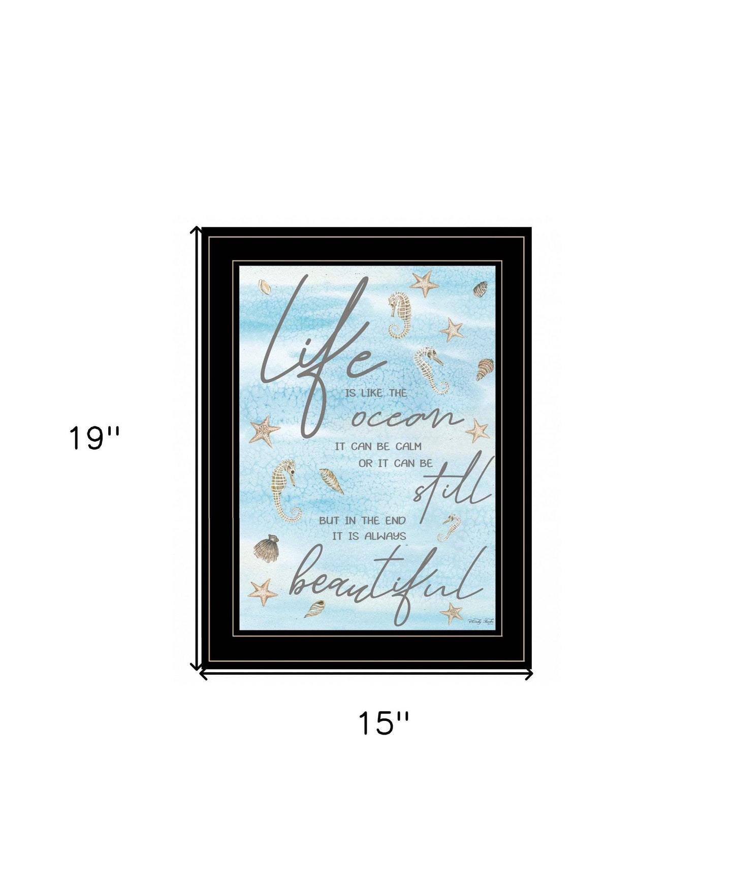 Life is Like 3 Black Framed Print Wall Art - Homeroots - Flyclothing LLC