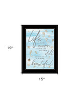 Life is Like 3 Black Framed Print Wall Art - Homeroots - Flyclothing LLC