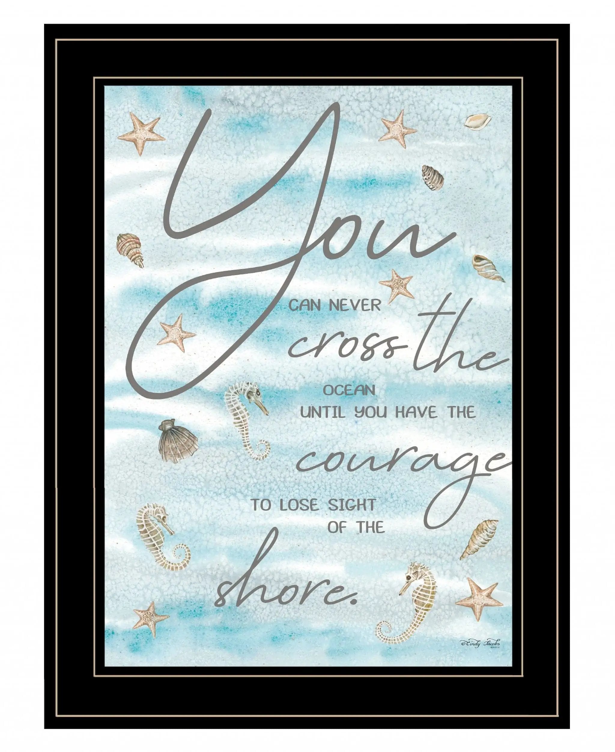 You Can Never 3 Black Framed Print Wall Art - Homeroots - Flyclothing LLC