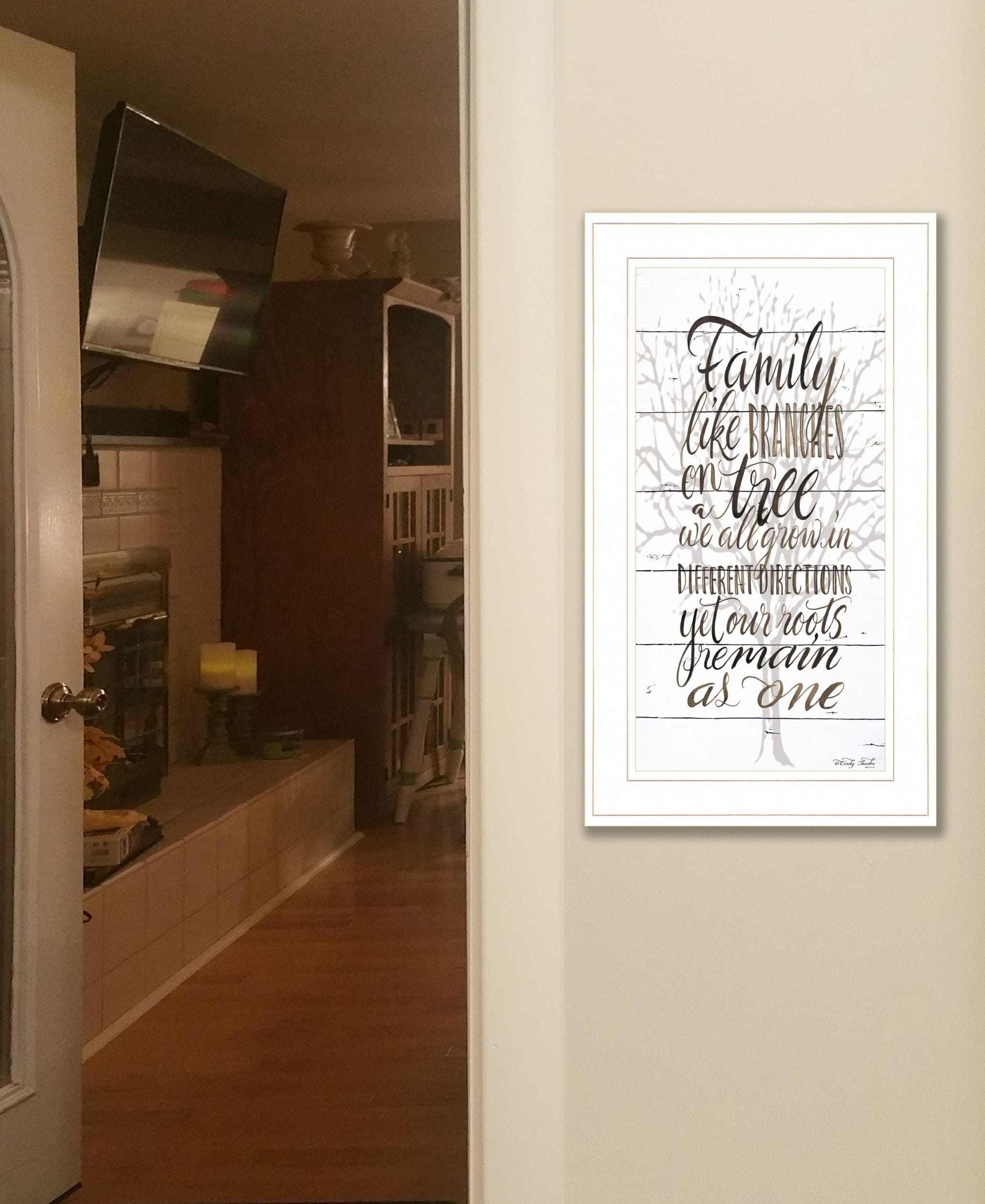 Family 4 White Framed Print Wall Art - Homeroots