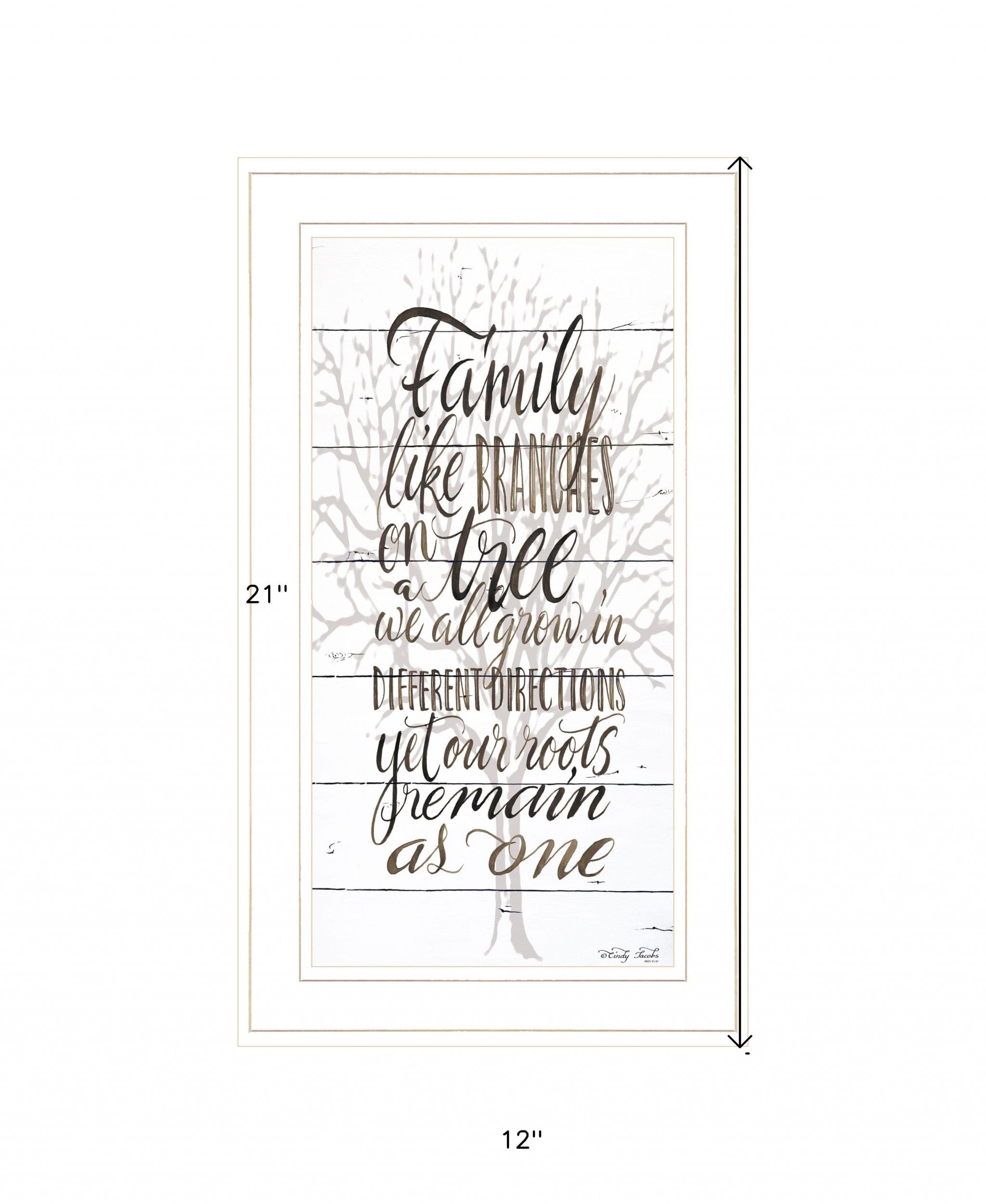 Family 4 White Framed Print Wall Art - Homeroots