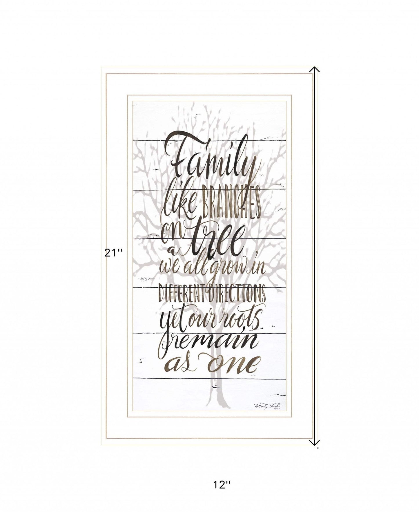 Family 4 White Framed Print Wall Art - Homeroots - Flyclothing LLC