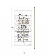 Family 4 White Framed Print Wall Art - Homeroots - Flyclothing LLC