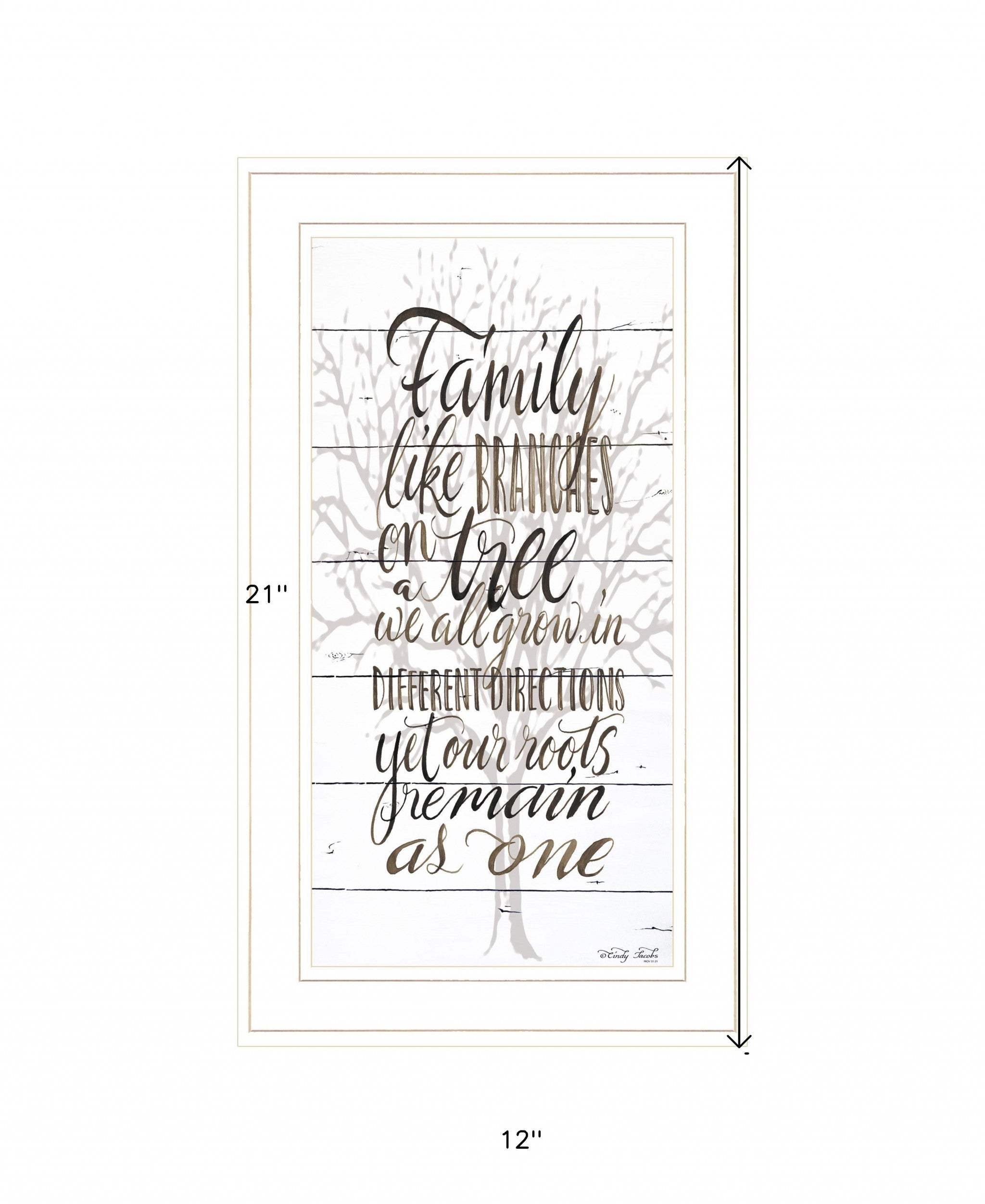Family 4 White Framed Print Wall Art - Homeroots - Flyclothing LLC