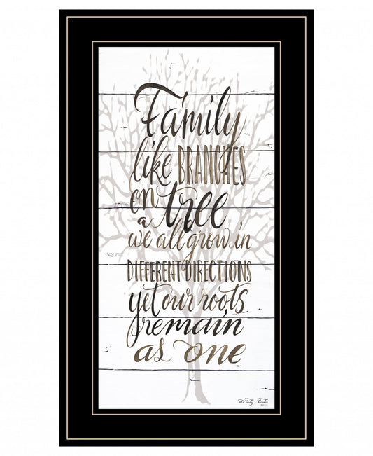 Family 5 Black Framed Print Wall Art - Homeroots